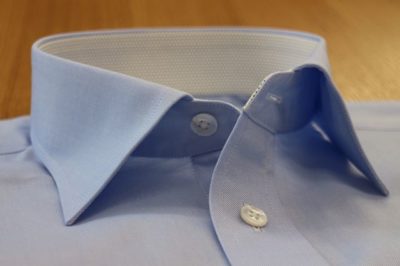カンクリーニ・ピンポイントオックスーサックス  セミワイド  白蝶貝ボタン・238型