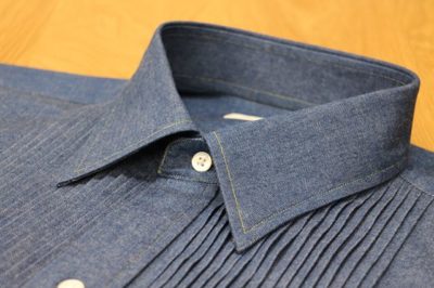 国産・デニム  レギュラー  白蝶貝ボタン・ボーズ型